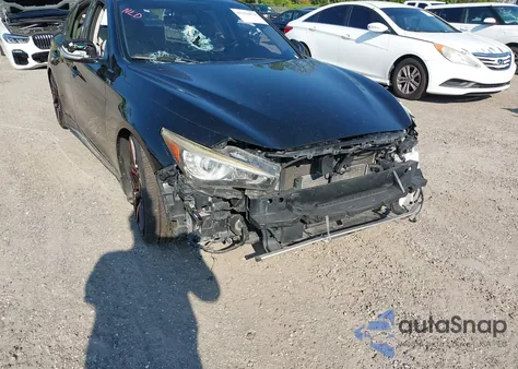 2015 Infiniti Q50 Hybrid Sport из США, поврежденный, VIN JN1AV7AP4FM790661